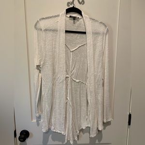 Cable & Gauge Cardigan Sweater with Tapered Back